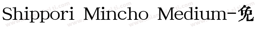 Shippori Mincho Medium字体转换